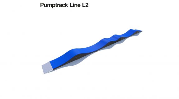 Pumptrack Fahrradstrecke aus Modulen