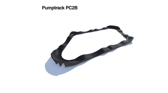 Pumptrack aus Verbundmaterial PC2B