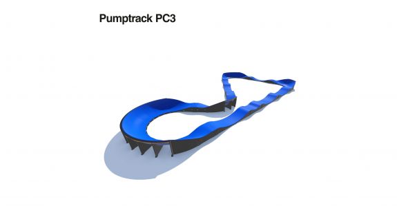 Pumptrack aus Verbundmaterial PC3