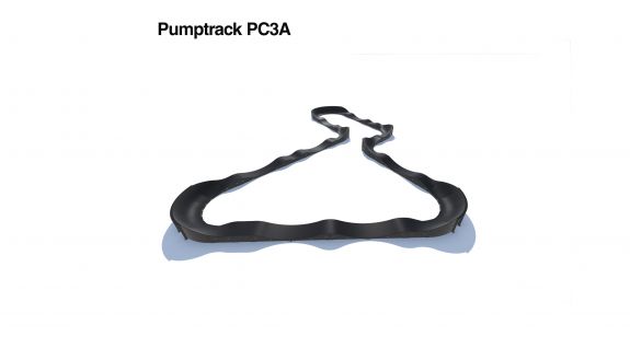 Pumptrack aus Verbundmaterial PC3A