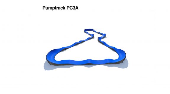 Pumptrack aus Verbundmaterial PC3A