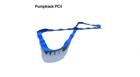 Pumptrack aus Verbundmaterial PC4