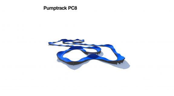 Pumptrack aus Verbundstoff PC8