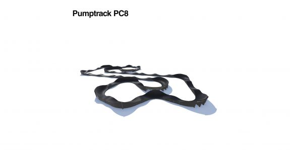 Pumptrack aus Verbundstoff PC8