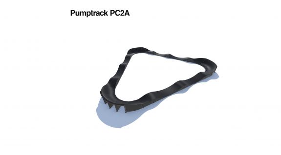 Pumptrack aus Verbundmaterial PC2A