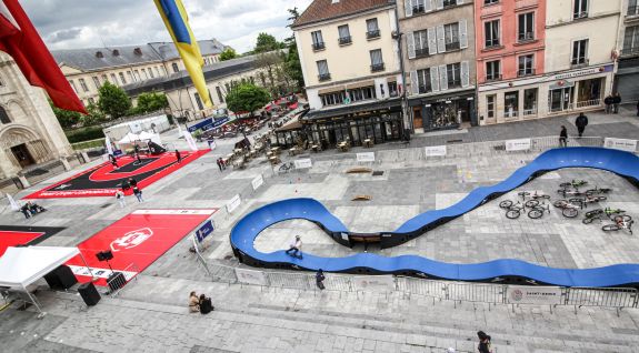 Mobiler Fahrradweg