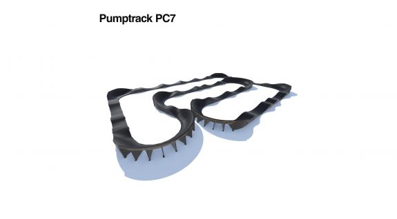 Pumptrack aus Verbundstoff PC7 