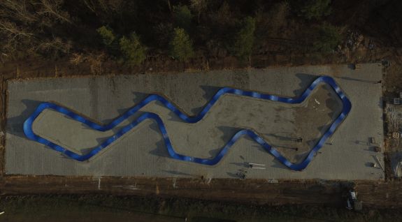 Pumptrack Fahrradstrecke aus Modulen